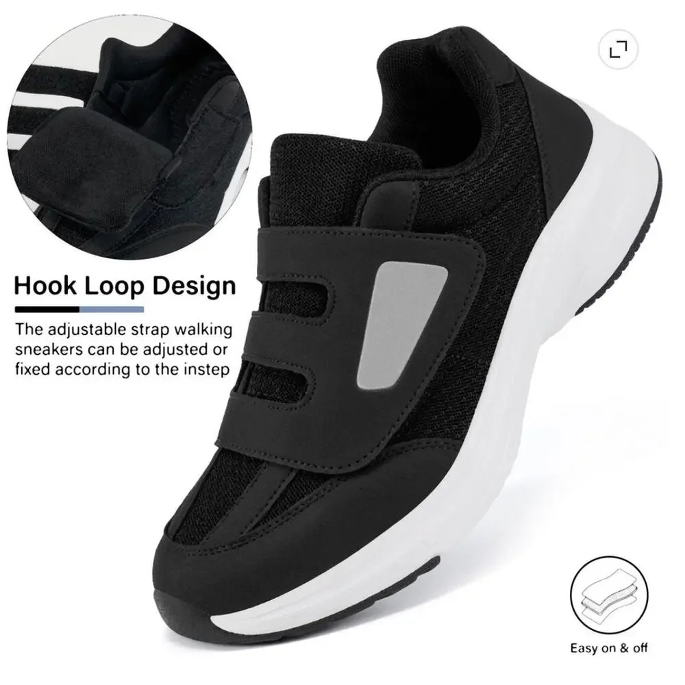 BRAND NEW ~ Women's Black & White Breathable Running Sneakers Shoes ~ 10